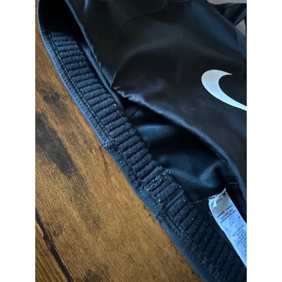 Nike Womens Black Sports Bra With White Swoosh Logo Small - Picture 5 of 11
